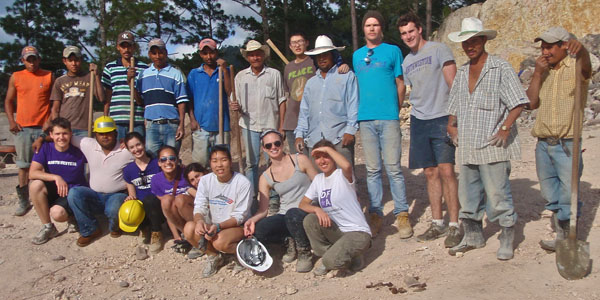 Students at elementary school site